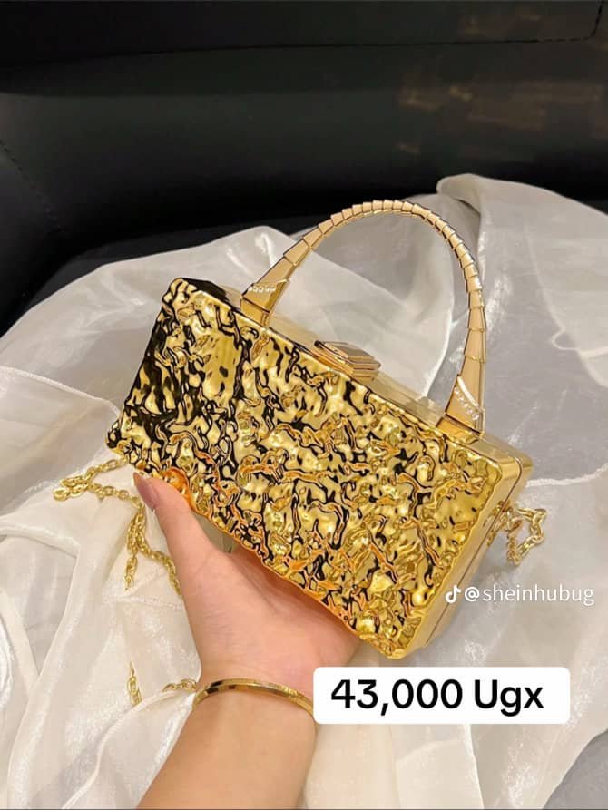 Ugals Designer Gold Gradient Luxury ABS Custom Clutch Bag