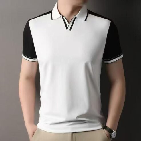 men’s short-sleeved polo shirt