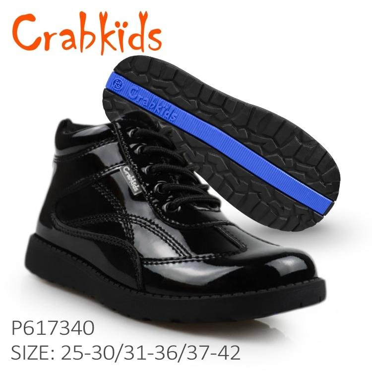 black Crabkids school shoes