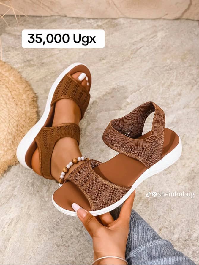 women’s brown mesh sandals