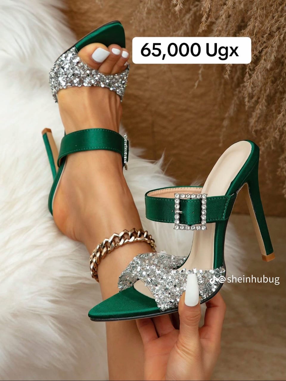 Dazzle in Diamonds: Black High Heeled Dress Shoes