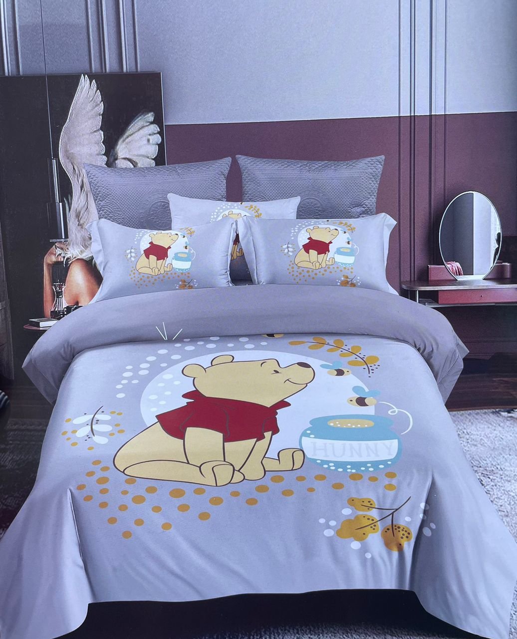 Winnie the Pooh-themed bedding set
