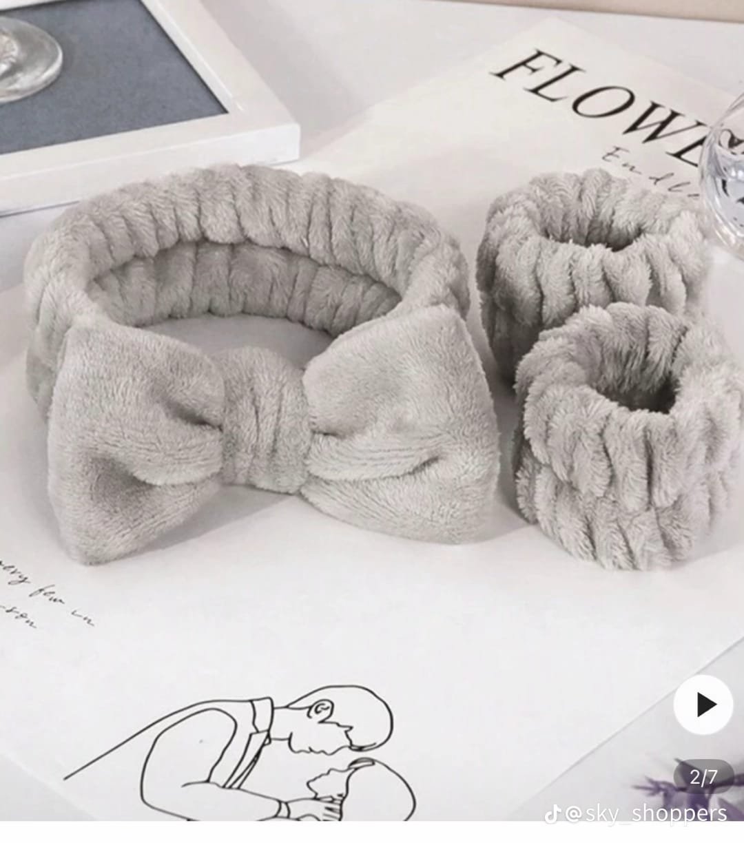 Headband and Wristband Set.