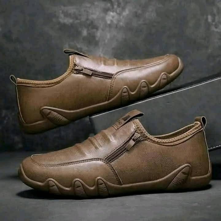 Men’s Casual Zipper Slip-On Loafers