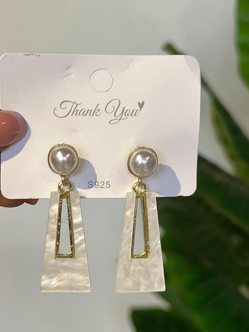 Geometric Pendant Earrings