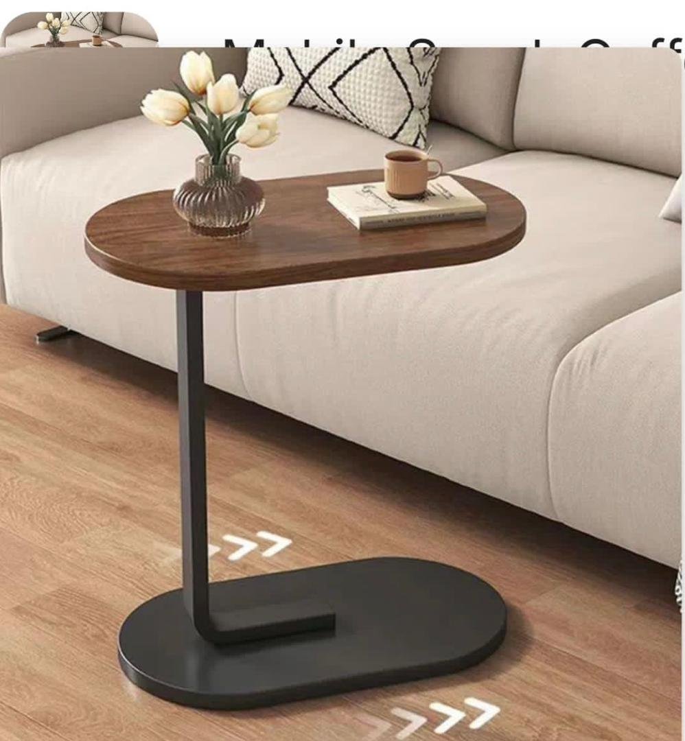 C-shaped end table