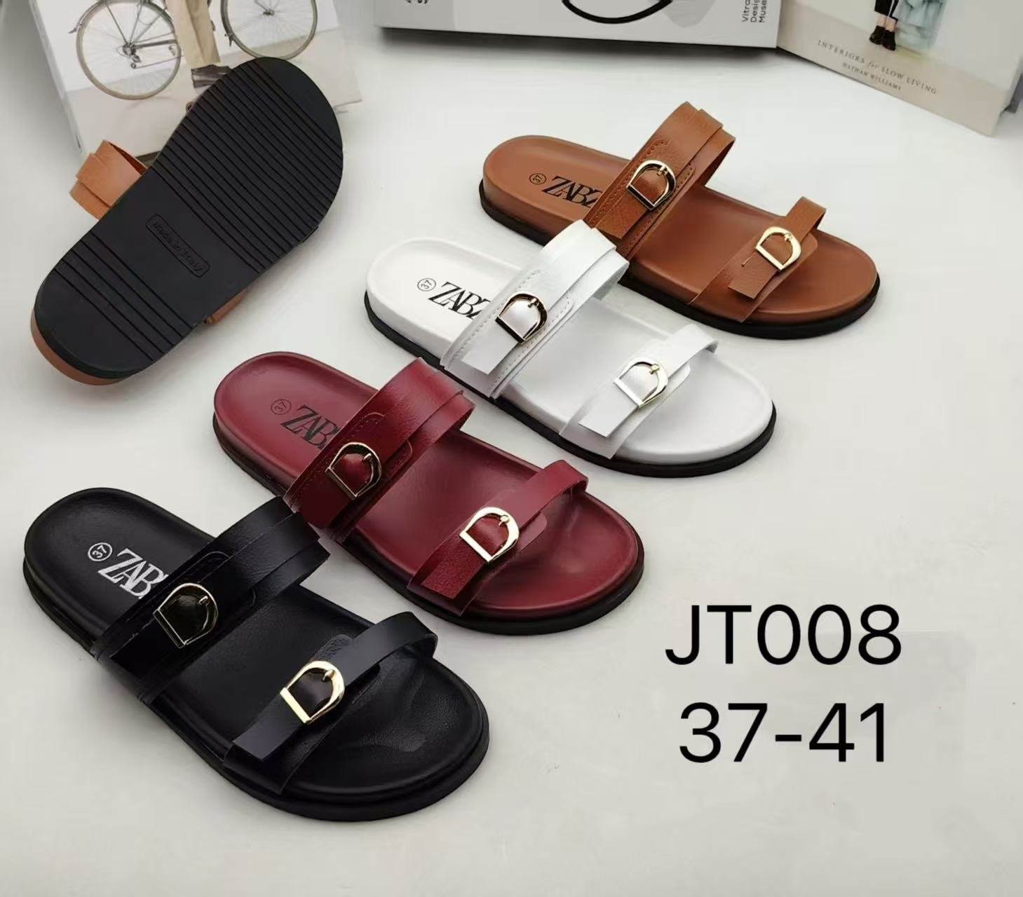 ZAB-branded slide sandals