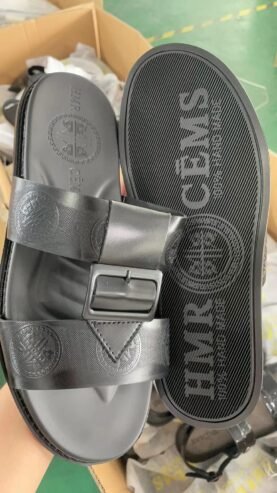 black sandals