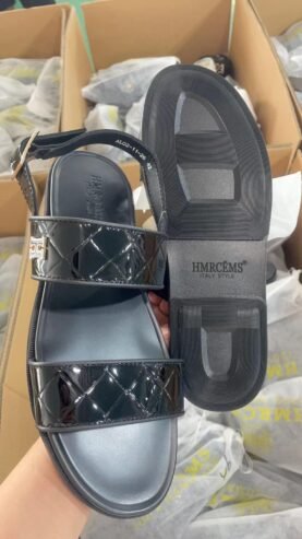 black sandals
