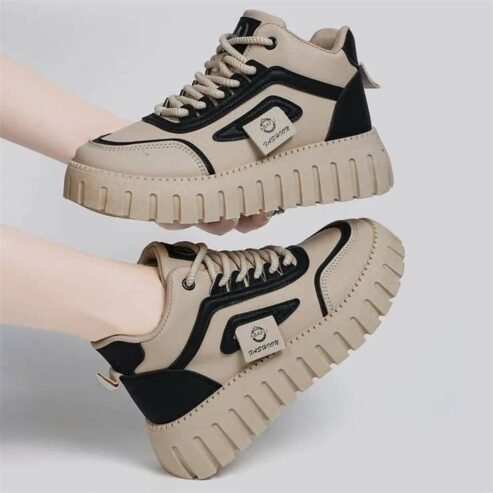 Women’s Lace-Up Platform Sole Sneakers.