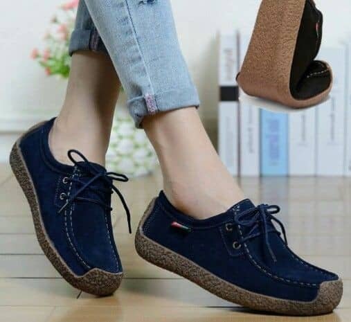women’s casual suede moccasin loafers