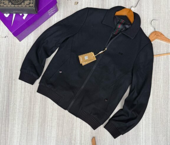 black bomber jacket