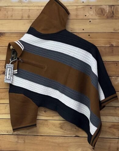 poncho-style top.