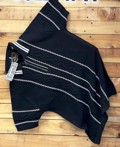 black knitted t-shirt