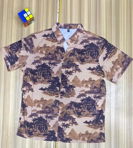 short-sleeved button-up shirt