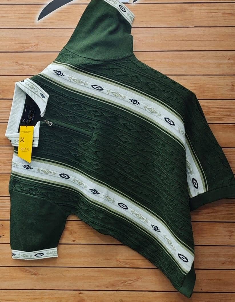 multi-color knitted t-shirt