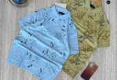 patterned polo shirts.