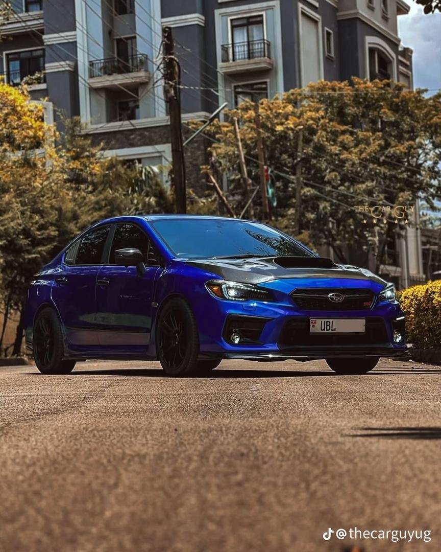 blue 2016 Subaru WRX STI