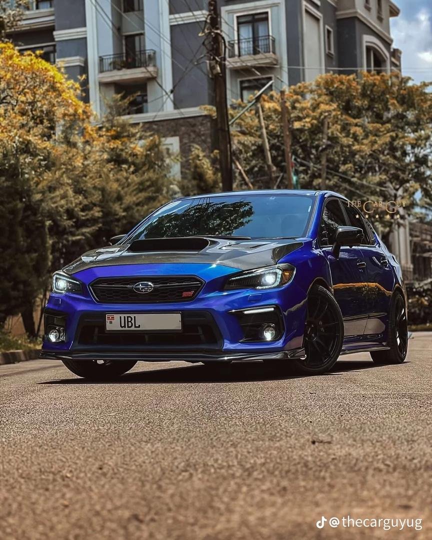 blue 2016 Subaru WRX STI