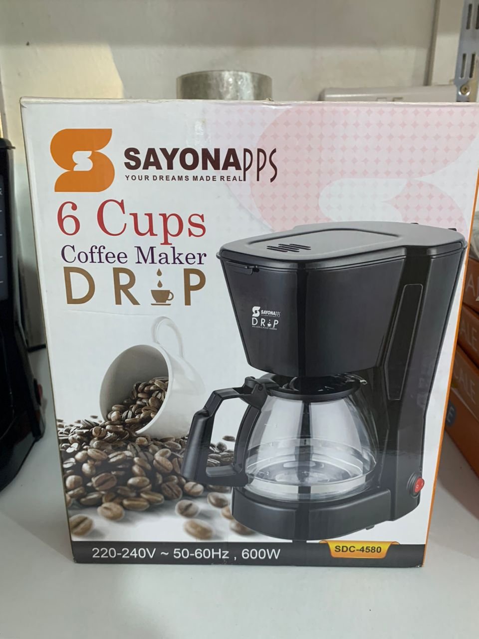 Sayona 6 Cups Electric Coffee Maker