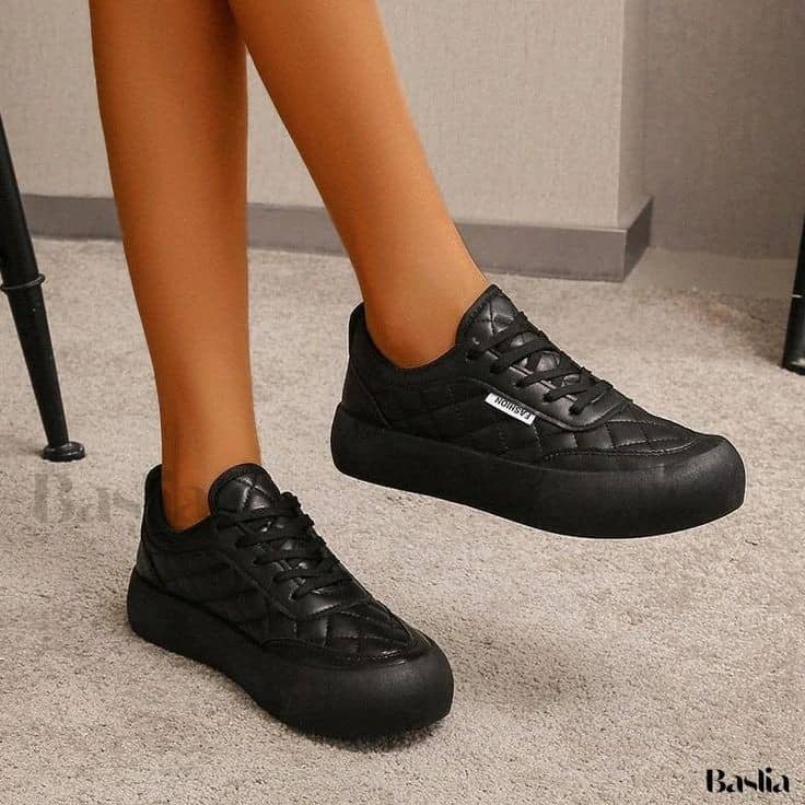 Women’s Chunky Hidden Heel Platform Sneakers.