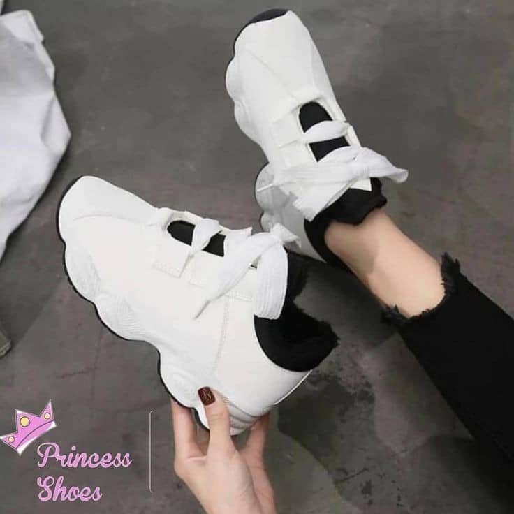 white platform sneakers