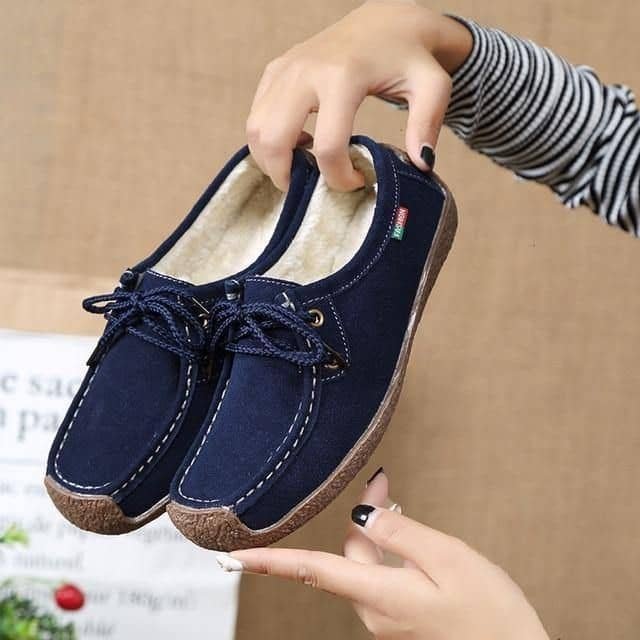 women’s suede moccasin loafers.