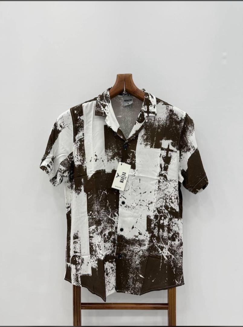 Men’s Abstract Print Resort Shirt.