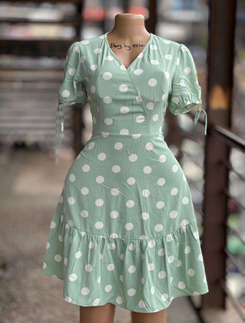 polka dot dress.