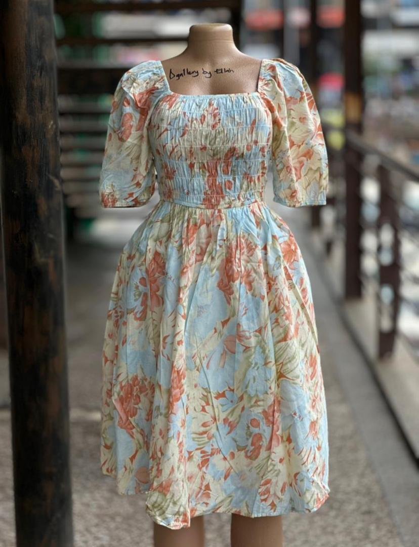 floral print midi dress