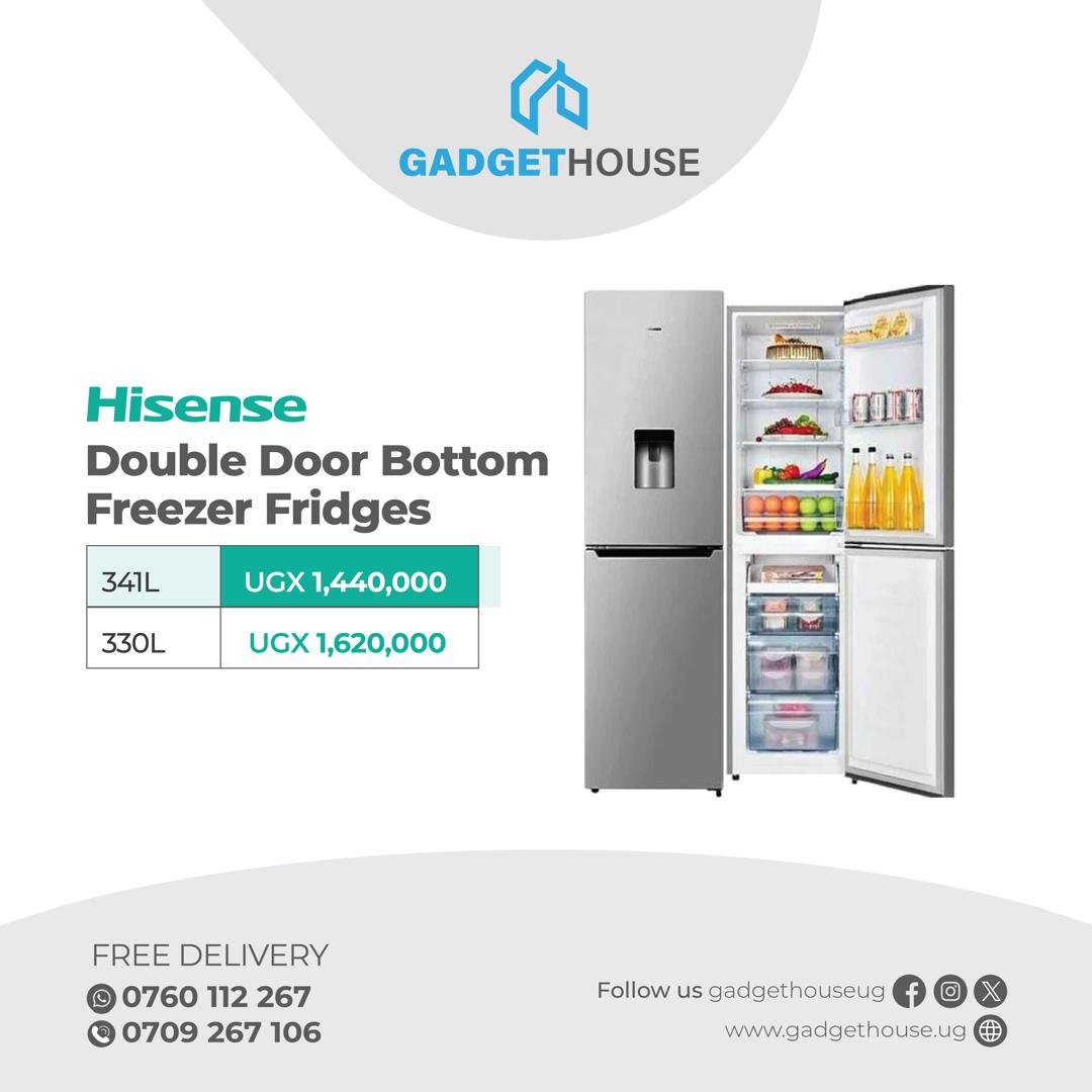 Hisense Double Door Bottom Freezer Fridges