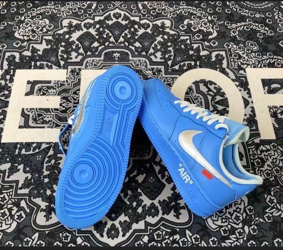 Nike Air Force 1 Low Off-White MCA University Blue shoes