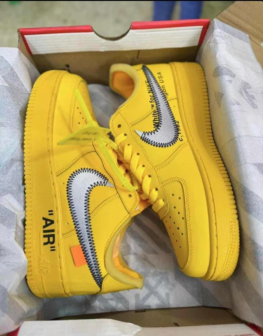 Nike Air Force 1 Low x Off-White “University Gold” sneakers