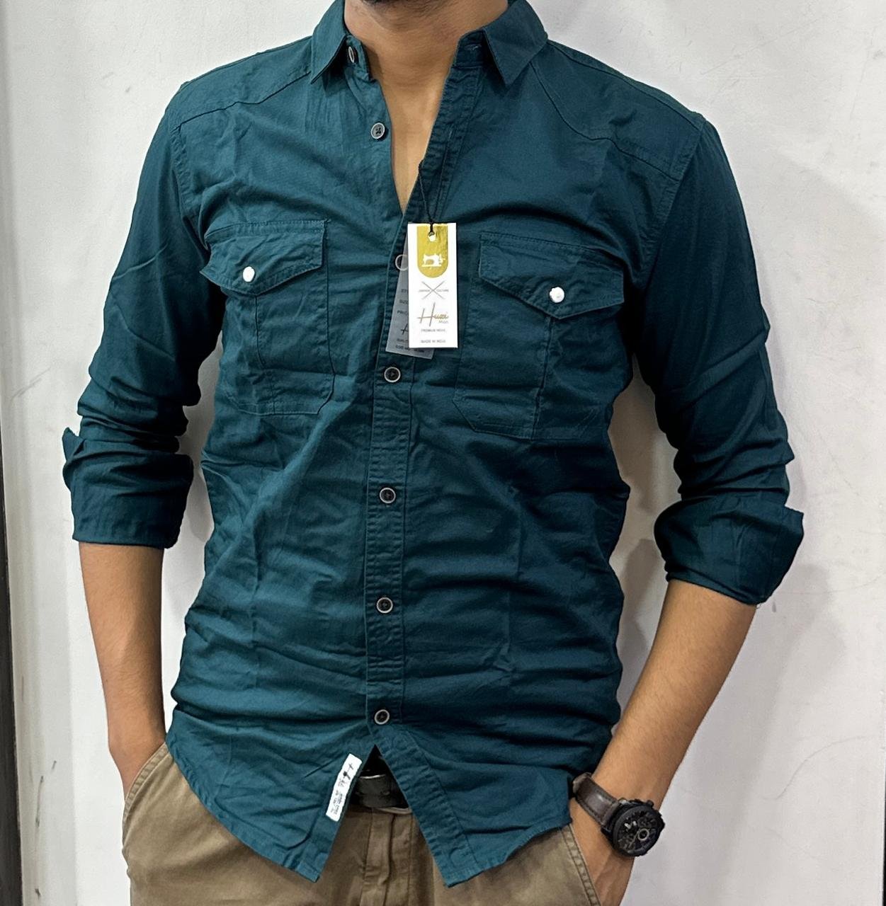 men’s long-sleeved shirt