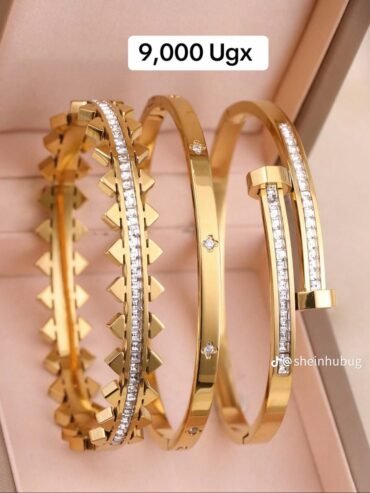 gold-plated bangles