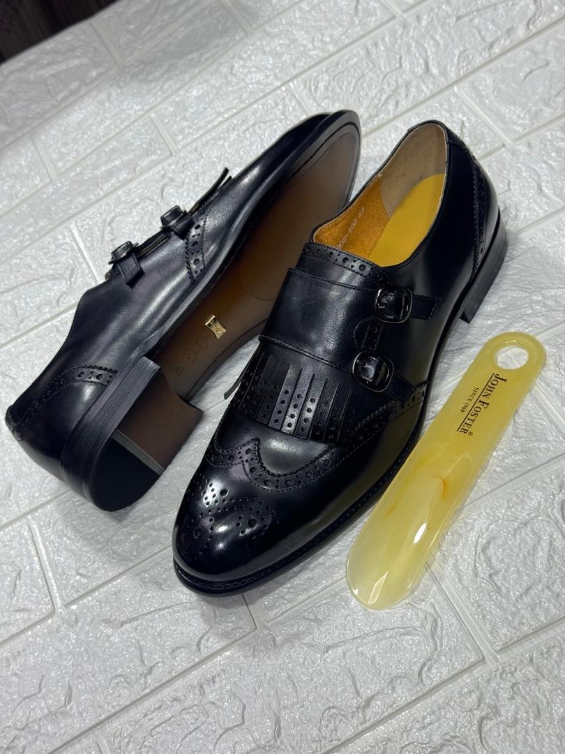 John Foster Double Monk Strap Shoes