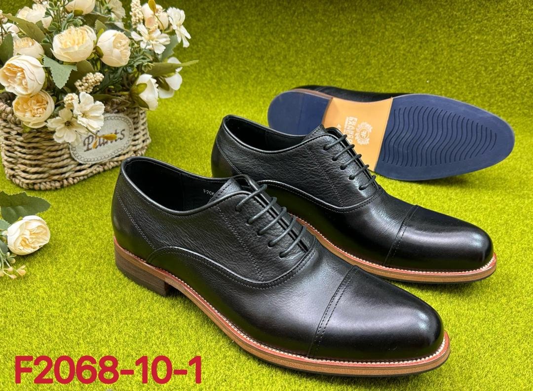 Franco Banetti black formal leather shoes