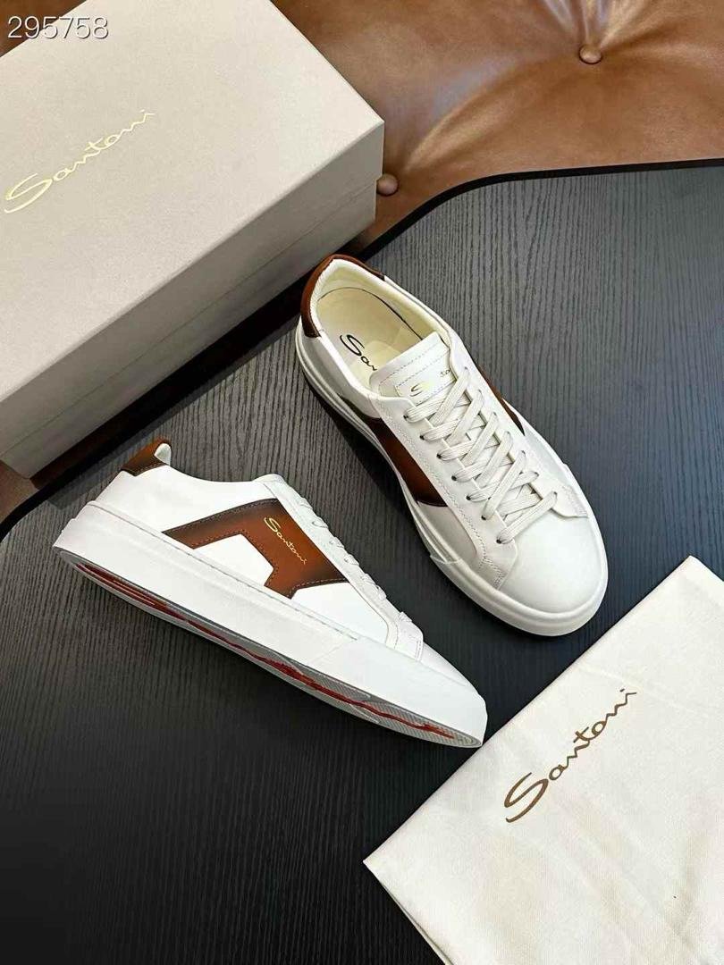 Santoni Double Buckle Sneakers