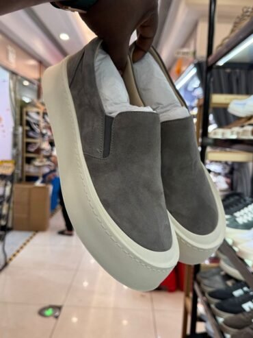 The Row Suede Slip-On Shoes