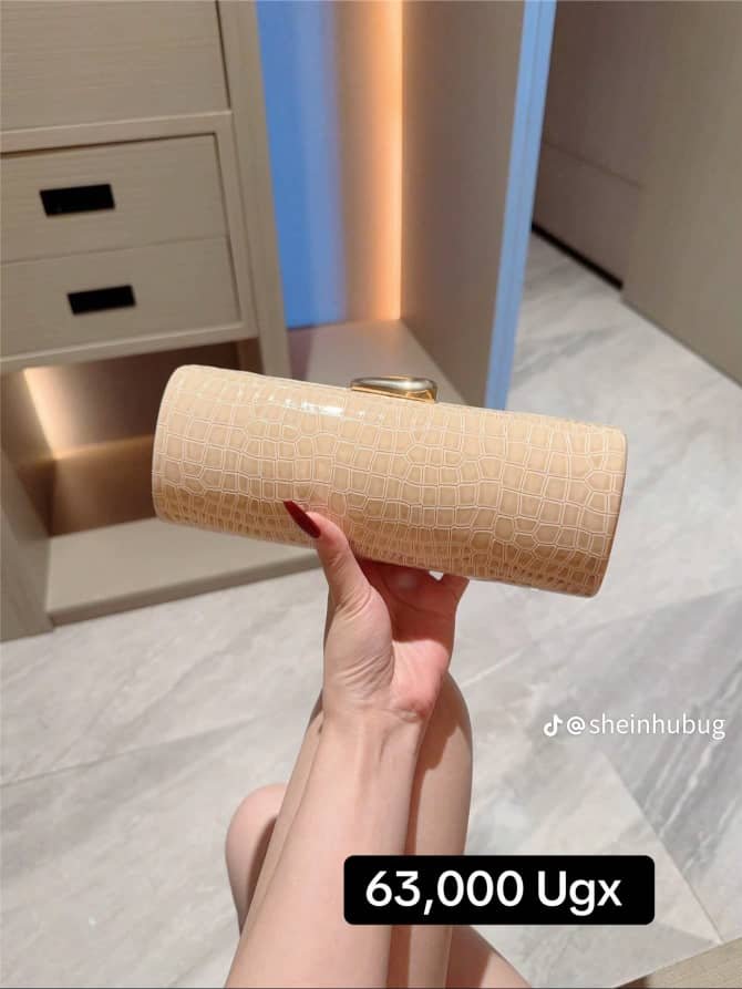 cylindrical clutch bag