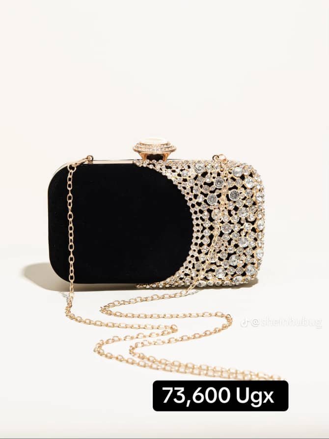 black evening clutch