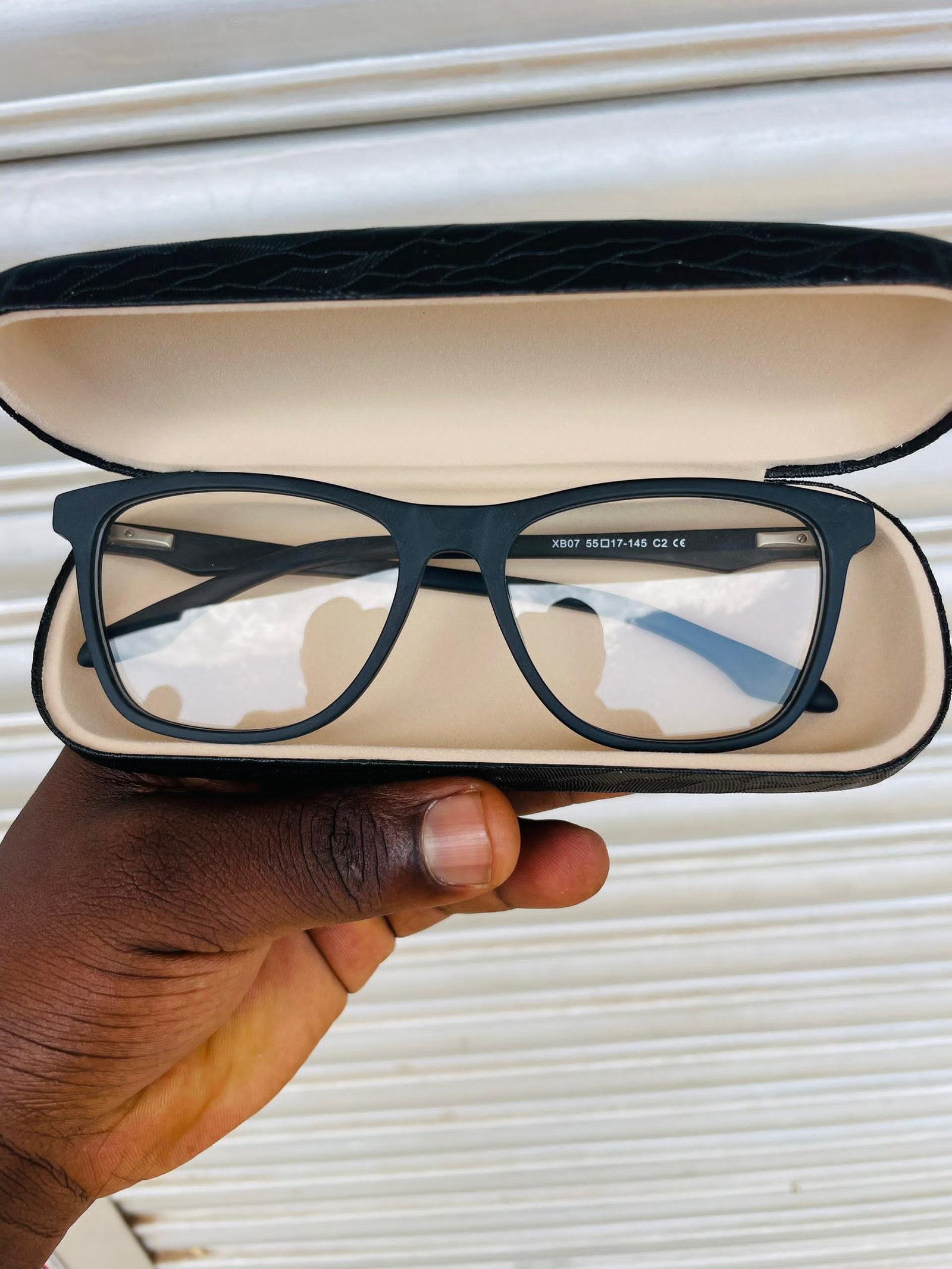 black, full-rim eyeglasses