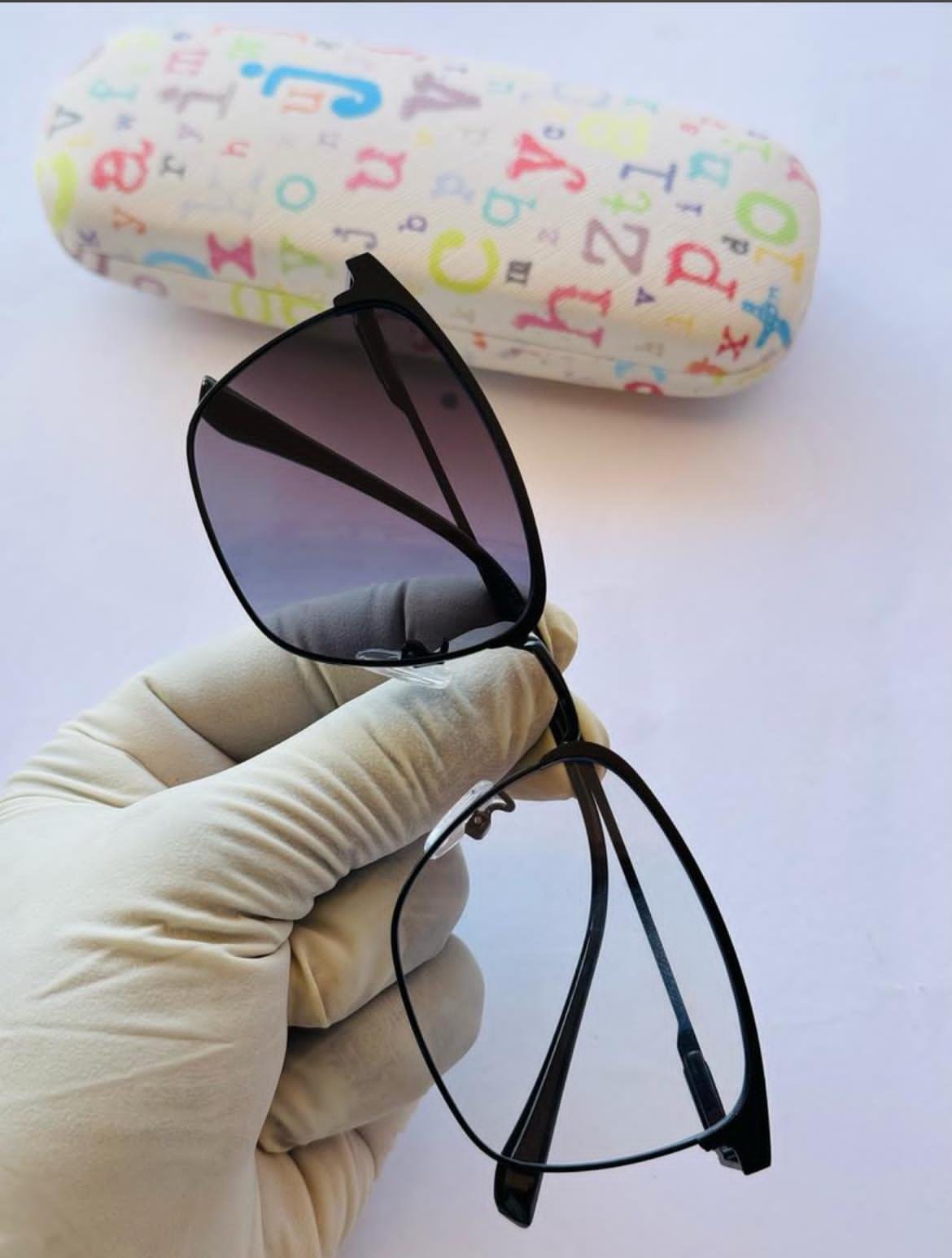 magnetic clip-on sunglasses