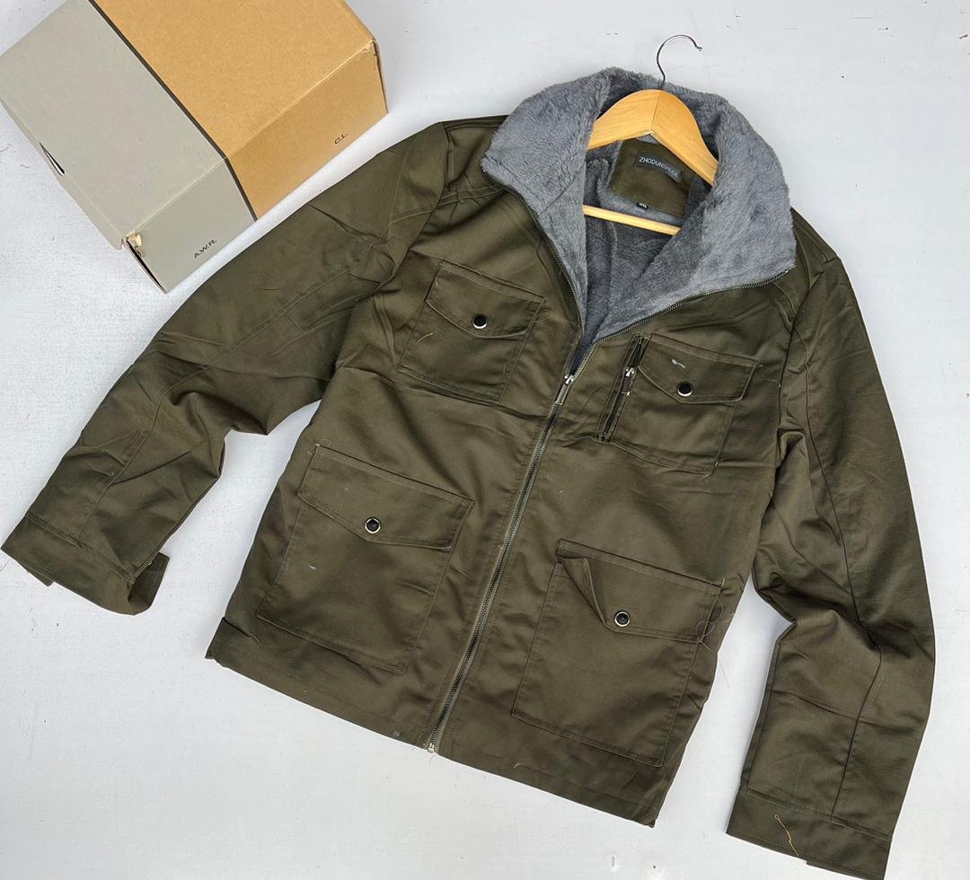 men’s military-style winter jacket