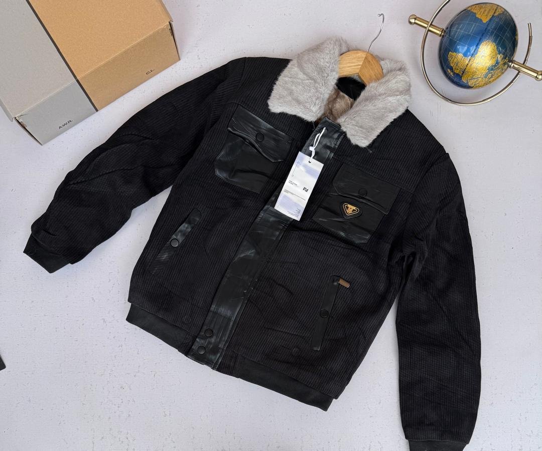 men’s black winter jacket