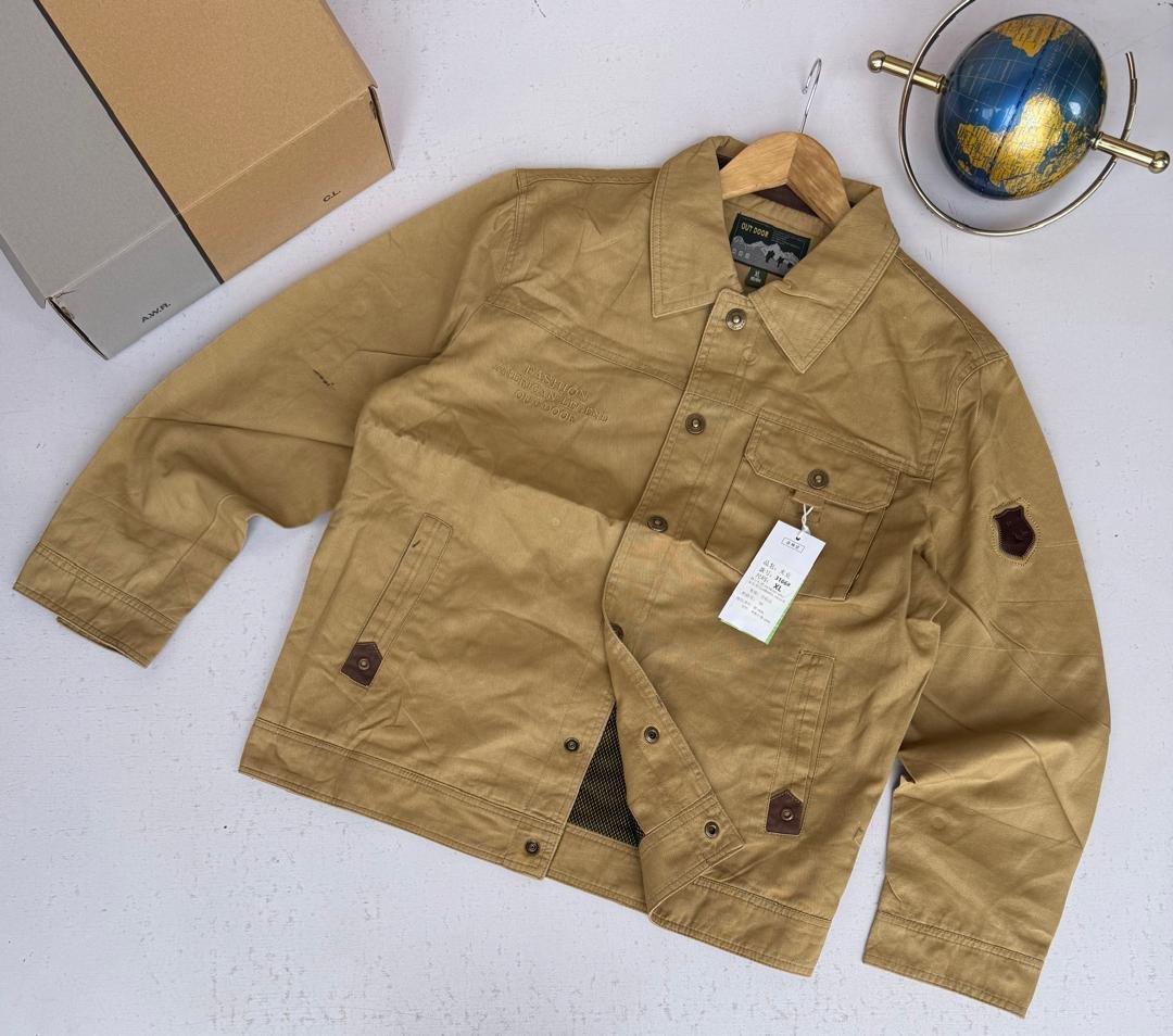 Tan Canvas Field Jacket: