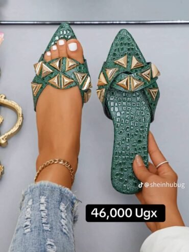 green sandals