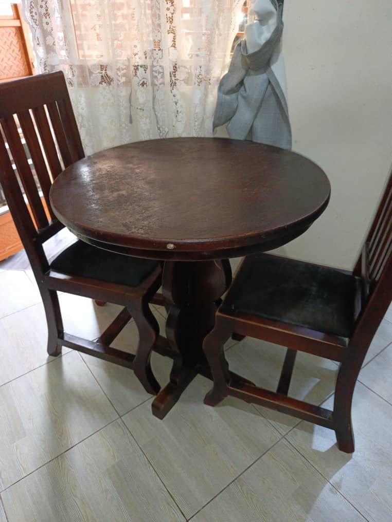 3 seater hard wood dining