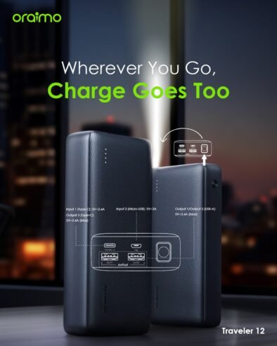 Oraimo Traveler 12 power bank.