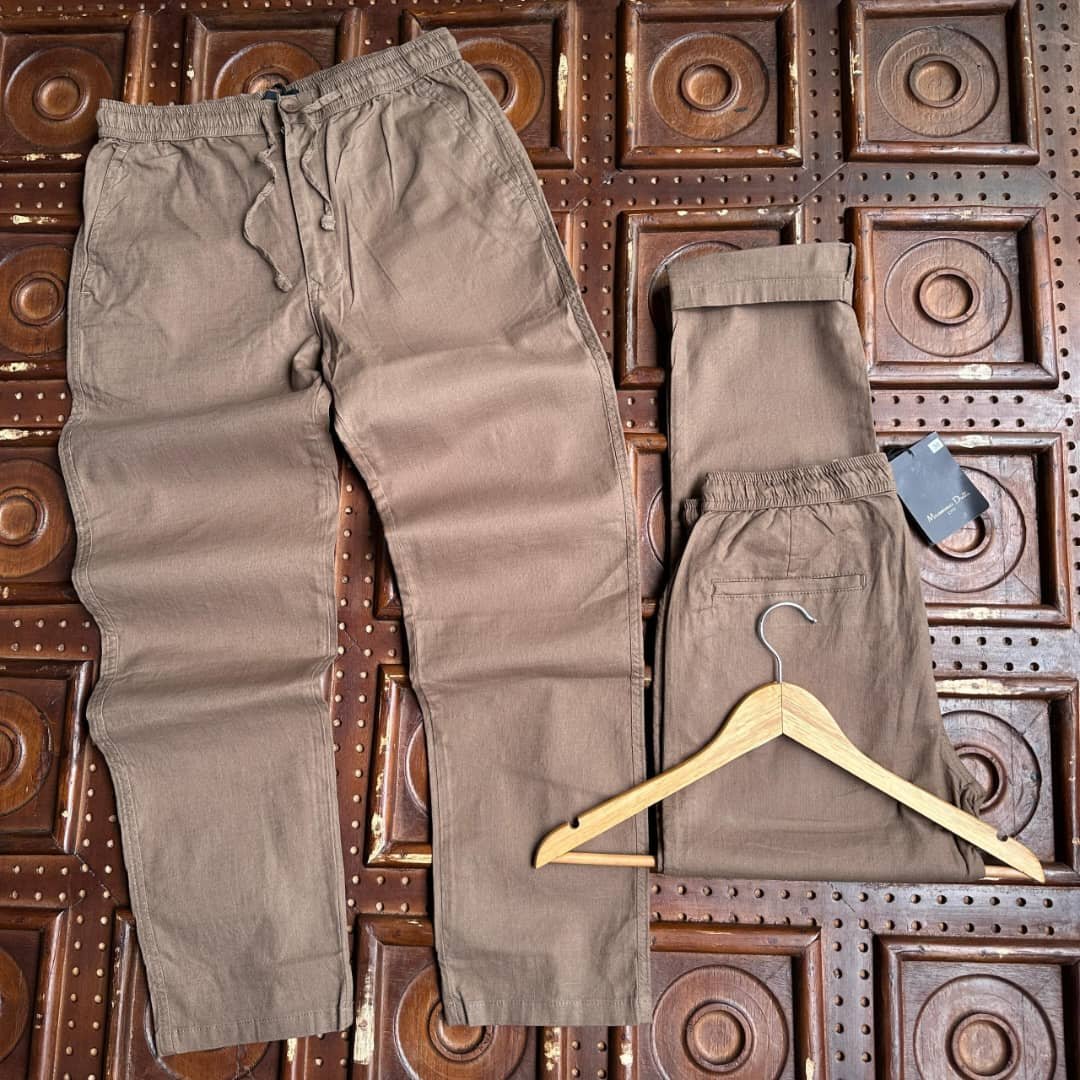 linen-blend pants